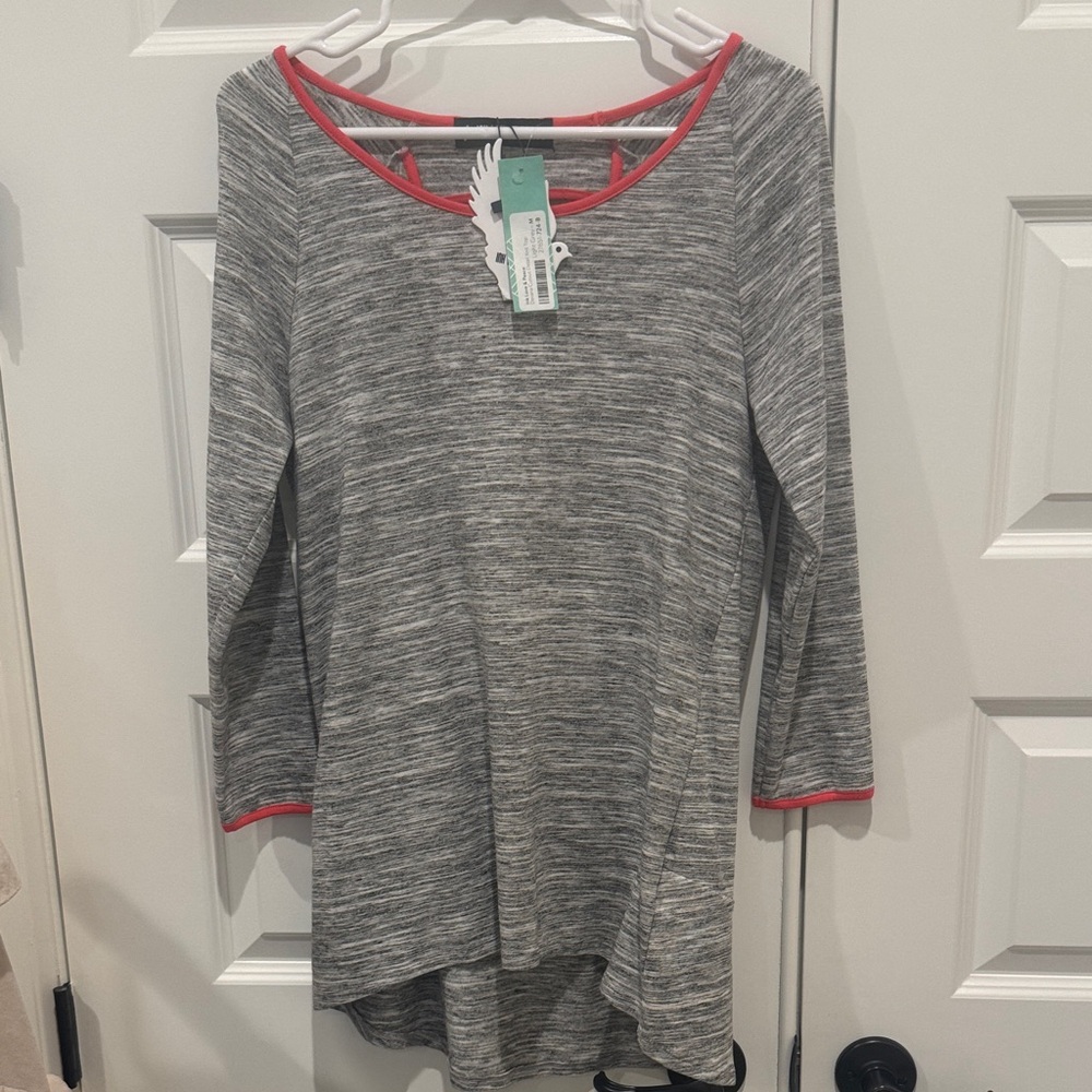 Ink Love and Peace Davana Cutout Detail Knit Top Size Medium